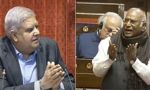 మీరు రైతు కొడుకు అయితే.. నేను కూలీ కొడుకును.. : ధన్ఖర్కు ఖర్గే కౌంటర్..!