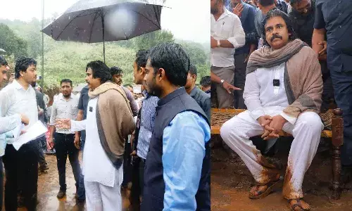 జోరు వానలోనూ సాగిన డిప్యూటి సీఎం పవన్ కళ్యాణ్ మన్యం పర్యటన