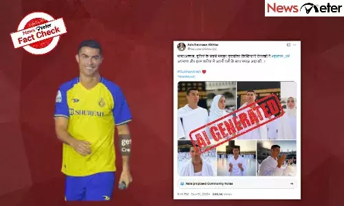 NewsMeterFactCheck, Cristiano Ronaldo, AI-Generated image