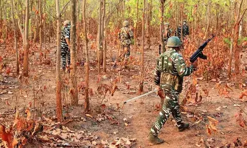 Naxals gunned down, encounter, security forces, Chhattisgarh, cop died