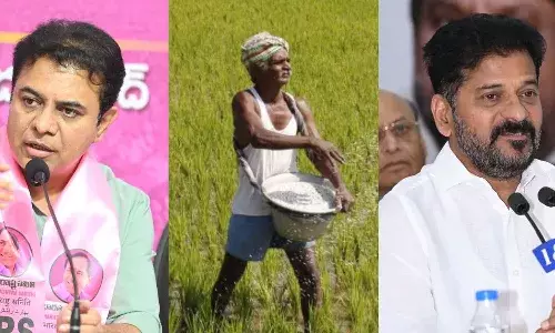 farmers,  Telangana, BRS, BJP, KTR