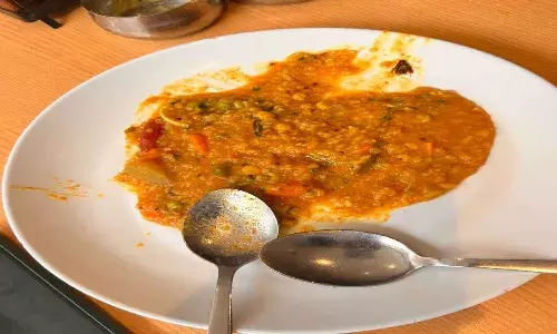 ప్రముఖ రెస్టారెంట్లోని సాంబార్ రైస్లో బొద్దింక