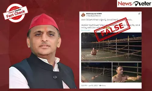 FactCheck, Akhilesh Yadav, Kumbh Mela, bath