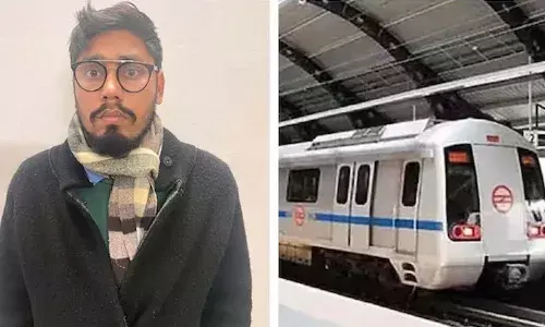 Jamia student, arrest, painting graffiti, Delhi Metro, Mandi House station