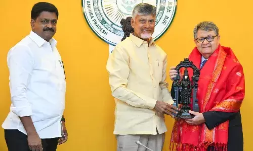 స్వర్ణాంధ్ర-2047 ప్రణాళికకు చేయూతనివ్వండి : నీతి ఆయోగ్ వైస్ చైర్మన్ను కోరిన సీఎం