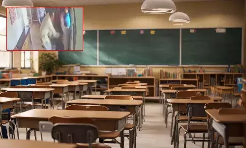 Gujarat, school principal slaps teacher, viral news