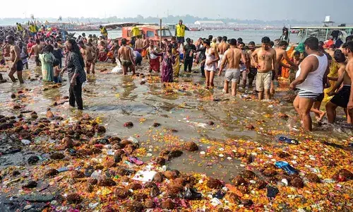faecal bacteria, Ganga, Prayagraj, Kumbh dip,CPCB,NGT