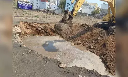 Hydraa discovered secret water sources, Bathukamma Kunta excavations, Hyderabad