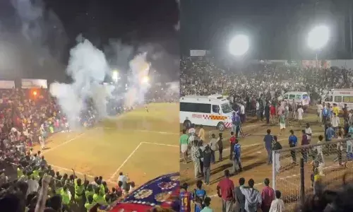 National News, Kerala, FootBall Match, Fireworks Mishap