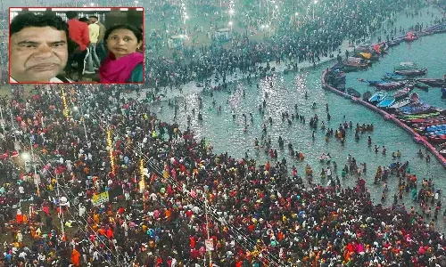Man kills wife , Prayagraj, hotel room, Kumbhmela, Crime