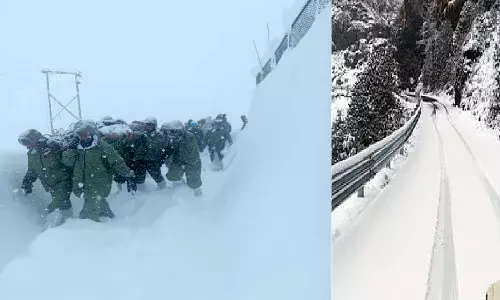National News, Uttarakhand, Badrinath-Landslide, Road-Workers