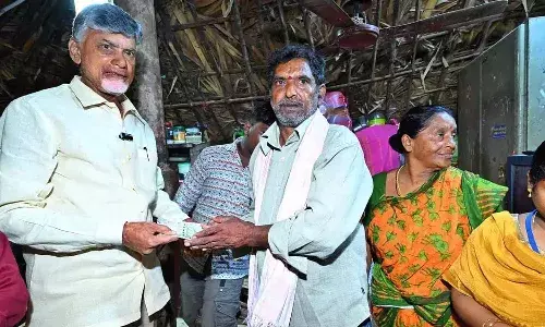Andrapradesh, Pension Distribution, CM Chandrababu, Chittor