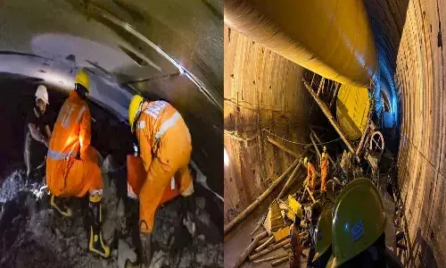Telangana, Nagarkurnool, Slbc Tunnel Accident,  8 People Trapped