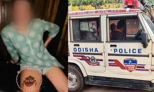 Odisha, Lord Jagannath tattoo, foreign woman