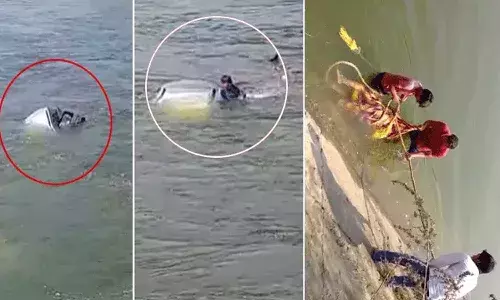 Crime News, Telangana, Warangal News, Car Plunges
