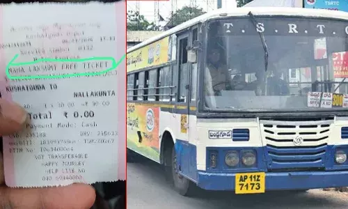 RTC conductor, Mahalakshmi ticket, male passenger, Hyderabad, TGSRTC