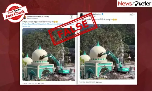 FactCheck : ఉత్తరాఖండ్లో మసీదును కూల్చివేశారా?