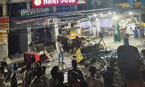 Hyderabad, Gas Cylinder blast , Ameerpet Cafe