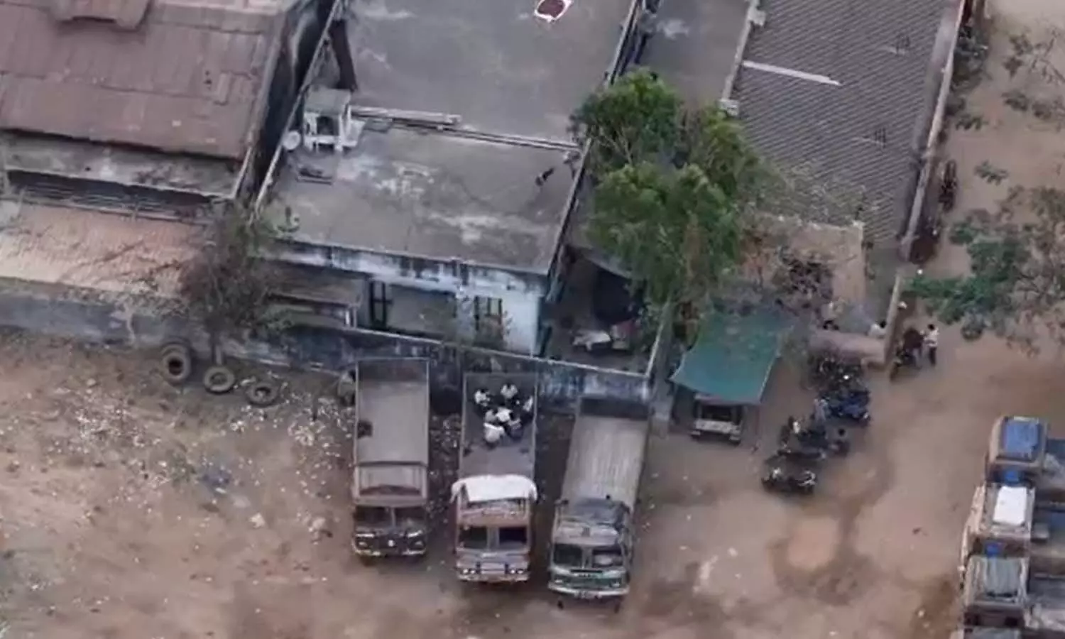 Andrapradesh, Vizianagaram police, people gambling in a lorry, help of a drone Andrapradesh, Vizianagaram police, people gambling in a lorry, help of a drone