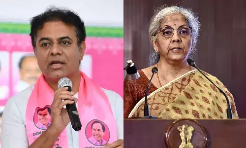 KTR, FM Sitharaman, Telangana, farmers, Congress Govt