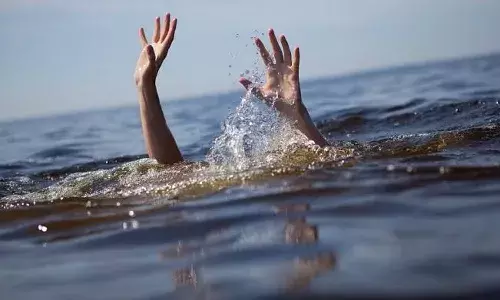 Woman three kids drown in pond, Telangana, Kamareddy