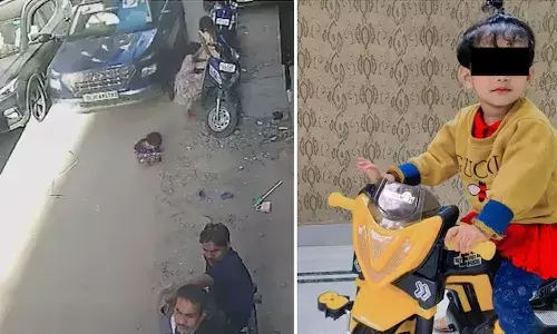 Toddler died, crushed under car, driven by 15-year-old neighbour, Delhi