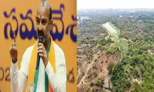 Telangana, Bandi Sanjay, Hyderabad News, Kanche Gachibowli Land, CM Revanthreddy, Brs, Congress