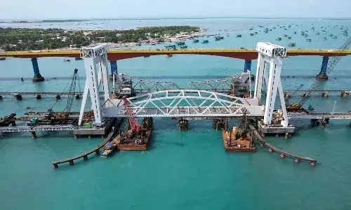 PM Modi, India first vertical lift sea bridge, Tamil Nadu, Pamban Bridge