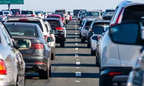 devotees rush, traffic jam, Srisailam highway