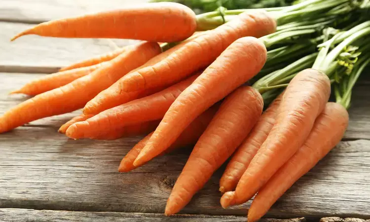 Health benefits, carrot, Beta carotene