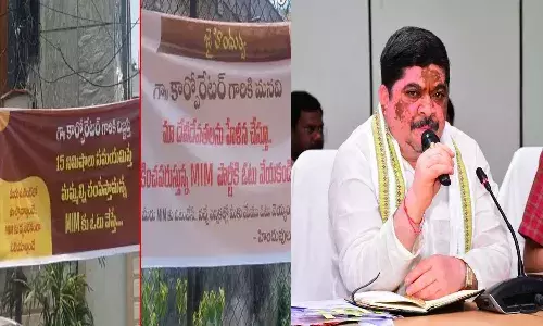 Telangana, Minister Ponnam Prabhakar, Hyderabad Local Body MLC Elections, Banners
