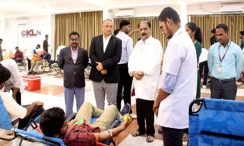 ప్రాణాలను కాపాడే రక్తదాన కార్యక్రమంలో ముందున్న కెఎల్‌హెచ్‌ ఎన్ఎస్ఎస్