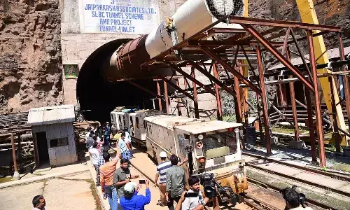 Officials,rescue operations , SLBC tunnel, Telangana