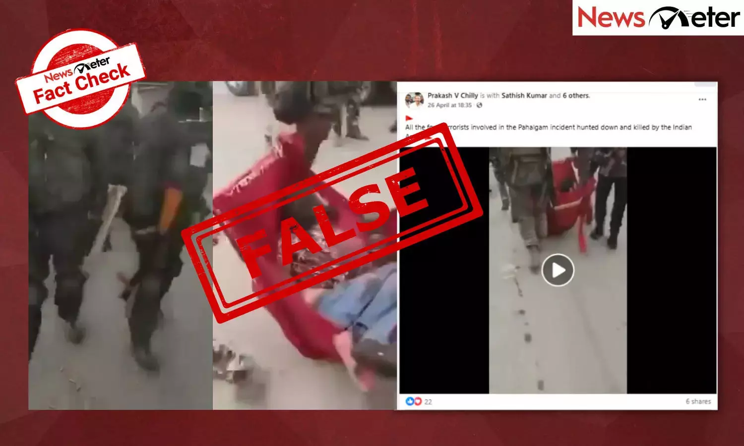 NewsMeterFactCheck, indian Army, pahalagam, Pakistan NewsMeterFactCheck, indian Army, pahalagam, Pakistan