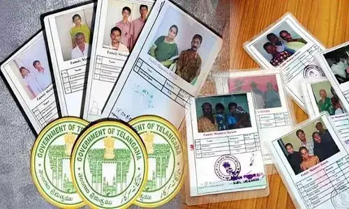 Officials, ration card, ration rice, Telangana