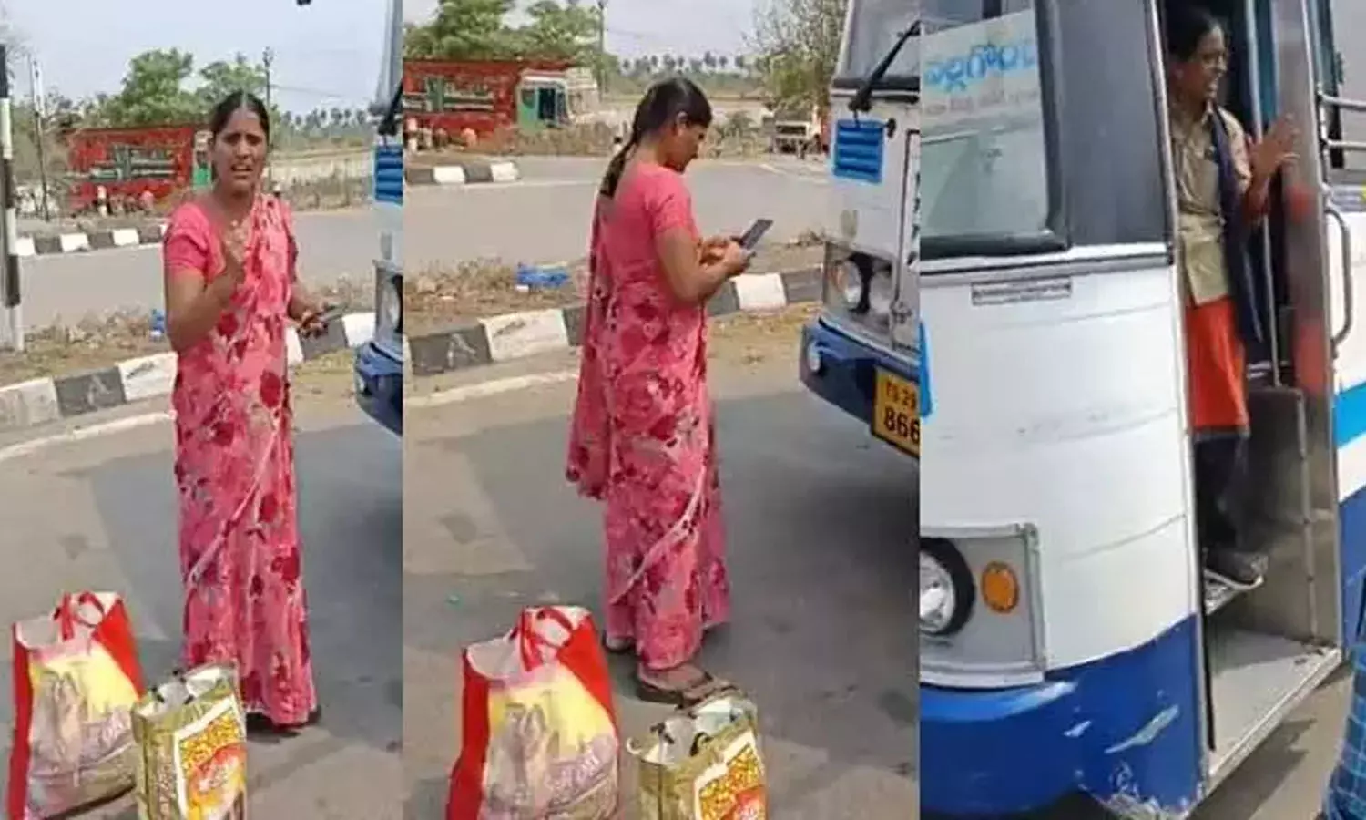 RTC Bus, Woman, TGSRTC, viralvideo RTC Bus, Woman, TGSRTC, viralvideo