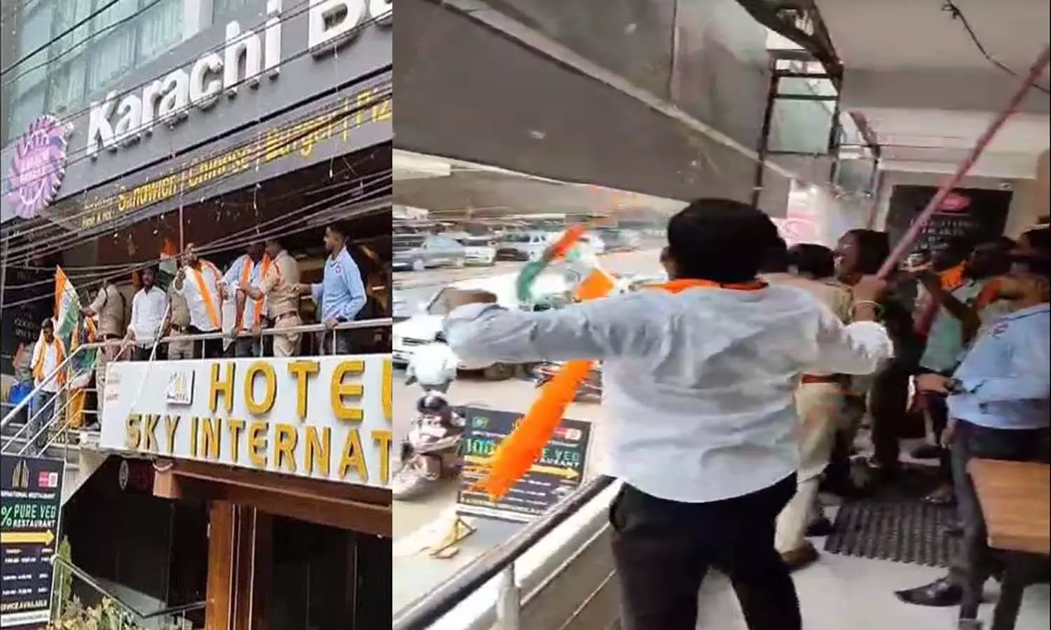 Hyderabad News, Karachi Bakery, Bjp, Protest, Hyderabad News, Karachi Bakery, Bjp, Protest,