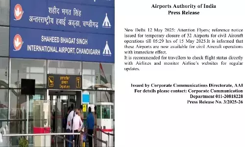 National News, Union Government, India Pakistan, Airports, Airports Authority of India