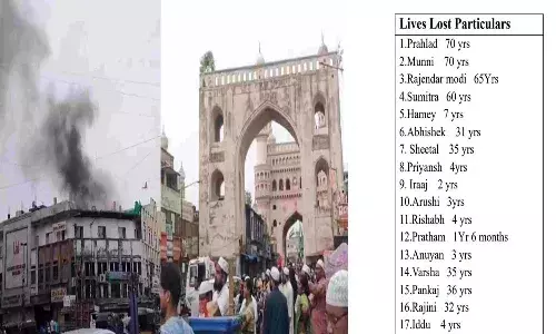 Hyderabad News, Gulzar House Fire, Building Fire Short Circuit, Multiple Deaths