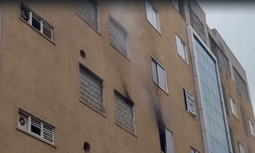 Andrapradesh, Amaravati, Nidhi Bhavan, fire accident