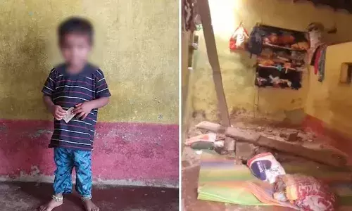 Three year old girl died, wall collapse, heavy rain, Karnataka
