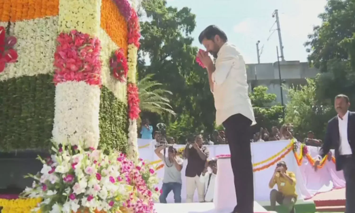CM Revanth, national flag, Telangana formation celebrations