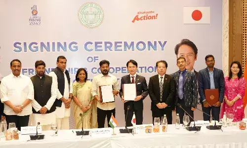 Telangana government, agreement, Japanese representatives