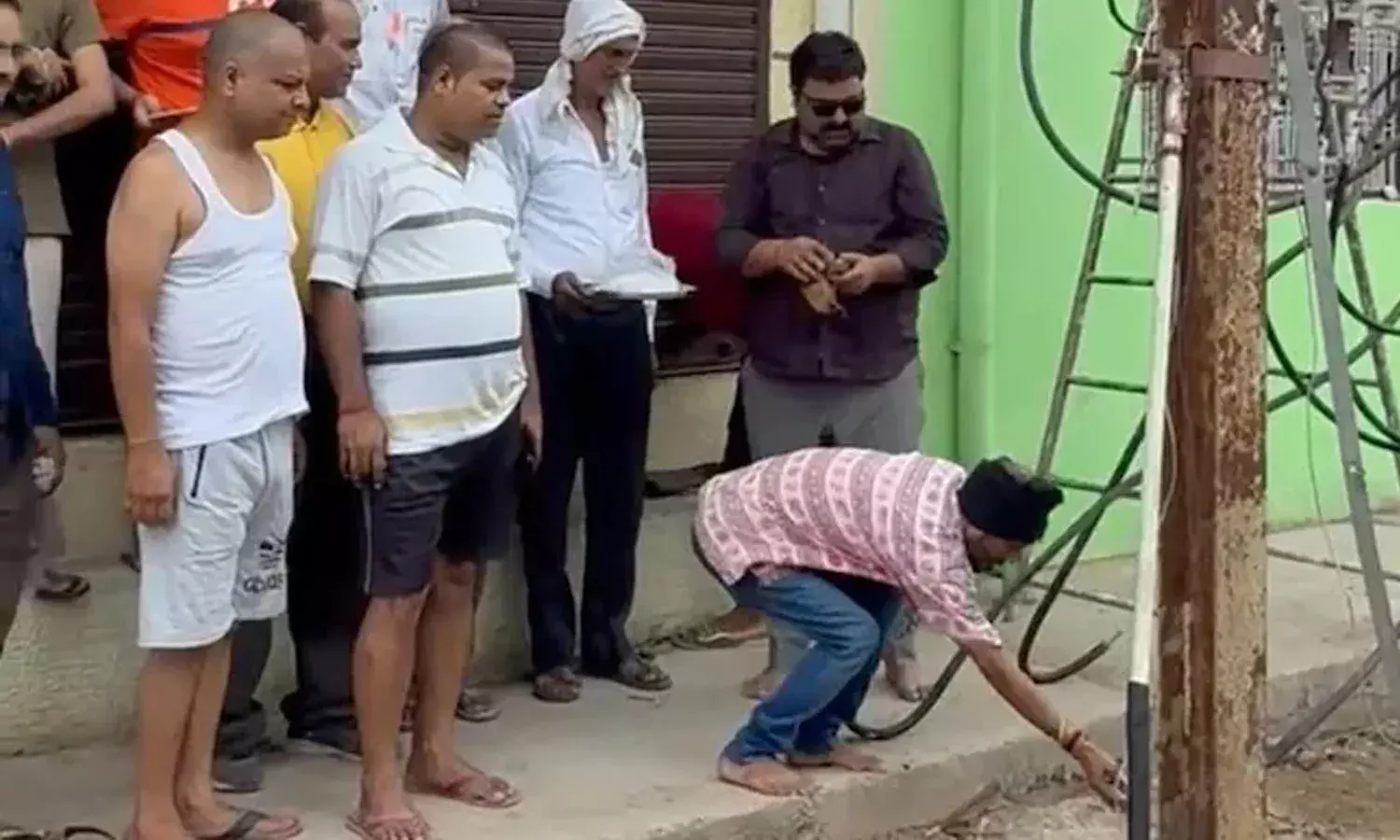 Locals, puja,new transformer, long life, Madhya Pradesh