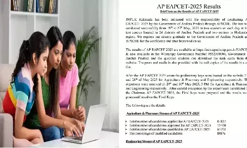 Education News, Andrapradesh, AP EAPCET-2025 results, Minister Nara Lokesh