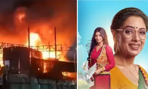 Anupamaa set catches fire,  Cine association, Mumbai
