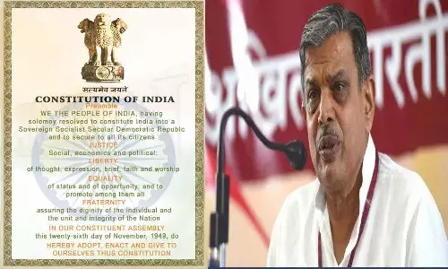 National News, Delhi, Rss Leader  Dattatreya Hosabale, Constitution, Congress, Bjp