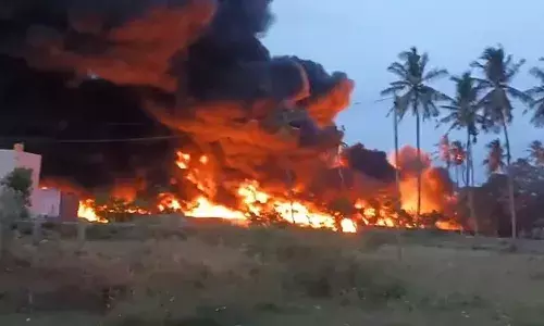 Train carrying diesel, fire, rail services, Chennai