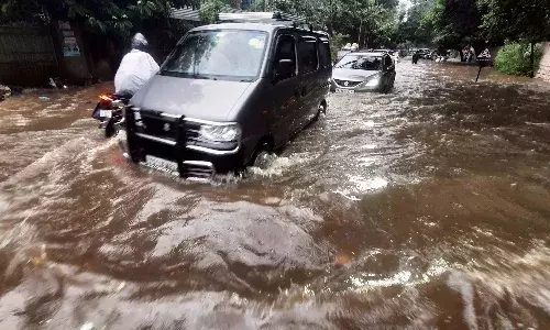 Hyderabad Rains, Colony Flooded, Water on Flyovers, IMD