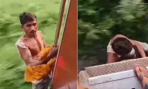 Thief, moving train, Bihar, jumps, stealing phone, viralnews